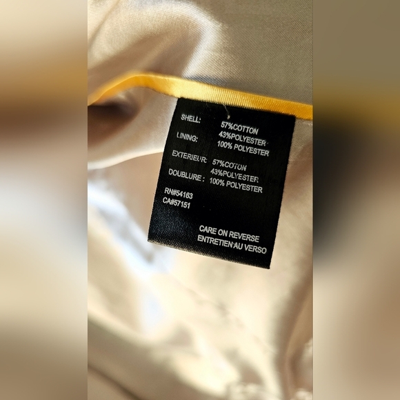 Ivanka Trump Beige Taupe Neutral Trench Coat Stand Collar Metal Loops Size L - Picture 8 of 9